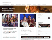 Tablet Screenshot of musical-opereta.cz